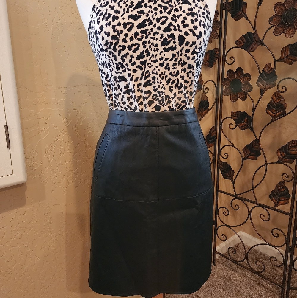 CAbi Fleather Skirt